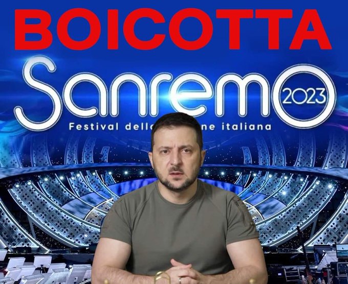 Preconizata aparitie a lui Zelenski la Sanremo agita spiritele in Italia