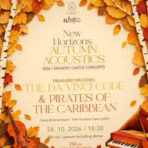 Kálnoky Castle Concerts: două concerte în toamna 2026